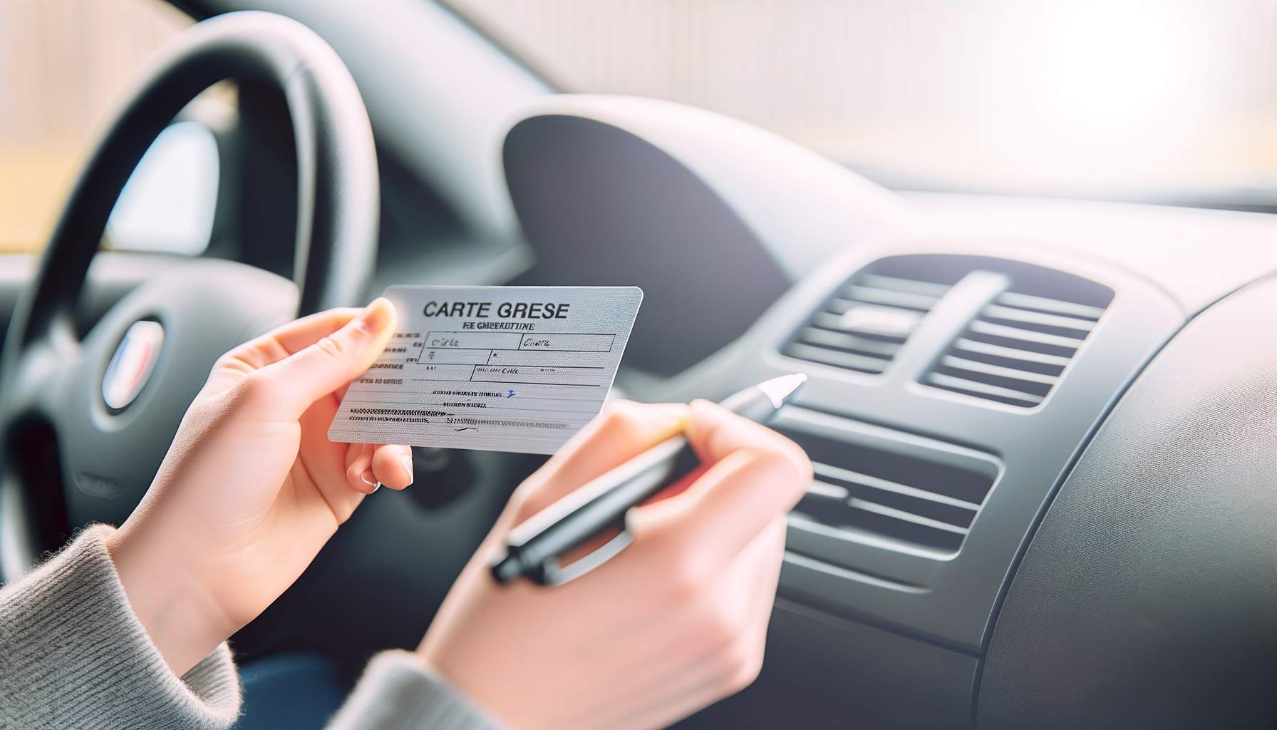 Carte grise sans permis: découvrez la vérité légale